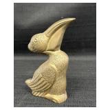 6"ï¿½ Solid Brass Pelican Statue