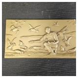 Brass-Colored Stone Sculptor by Stanley Kellogg