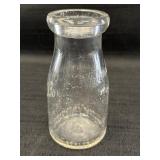 Borden Wieland Dairy Glass Half Pint Milk Bottle