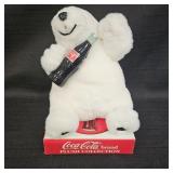 1997 Play-By-Play Coca-Cola Plush Polar Bear