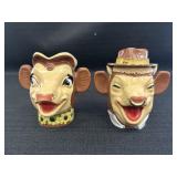 Elsie & Elmer Cow Borden Co Cream & Sugar