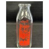 Bordenï¿½s Dairy Glass 1/2 Liter Milk Bottle
