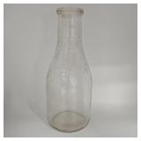 Borden Wieland One Quart Embossed Glass Milk
