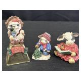 3 Mary Moo figurines - 1998 special limited