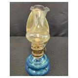 Vtg Oil Lamp w/ Reflector