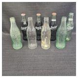 (8) Various Vintage Coca-Cola Glass Bottles