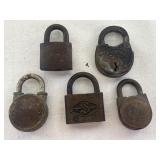 Vtg. Brass locks Slaymaker, shurloc, Simmons,