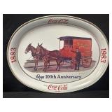 Kroger 100th Anniversary Coca-Cola metal serving