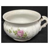 Buffalo Pottery ceramic chamber pot w/ rose design