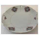 Bavaria Handled Floral glass Plate