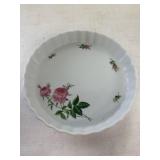 Christineholm porcelain quiche baking dish rose