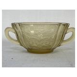 Cream soup bowl in the amber Madrid pattern