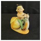 VTG Occupied Japan Elf Riding a Snail Figurine