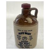 McCormick platte valley whiskey stoneware jug