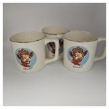 (3) Borden Company Beulah Mugs