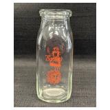 Bordenï¿½s Dairy Glass Half Pint Milk Bottle