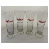 Hammï¿½s beer glasses w/ slogan " Born in the Land