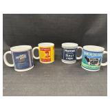 4 nostalgic adv. ceramic coffee mugs - Maxwell