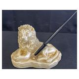 House of David lion calligraphy pen holder