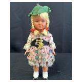 German Celluloid Mechanical Wind-Up Doll