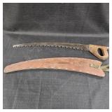 Primative Hand Saw w/ Buhrke Sheath Cover