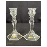 Teleflora Glass Candlesticks