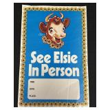 Bordenï¿½s Dairy See Elsie In Person Poster