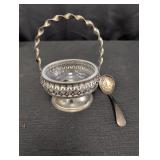 Westminster Crystal & Silver Plated Jelly dish w/