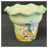 VTG Italian Hand-Painted Ceramic Planter