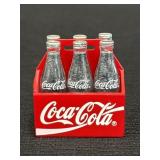 Miniature Coke Bottle in Red Plastic Krate