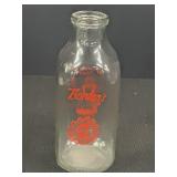 Bordenï¿½s Dairy Quart Milk Bottle