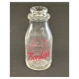 Bordenï¿½s Dairy Glass Half Pint Milk Bottle