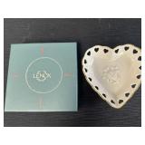 Lenox China heart dish in original boxing