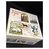 'Famous Inns' English artwork biscuit tin, 8.5 x