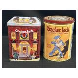 2- 8' Cracker Jack Canister Tins- 1991, 95