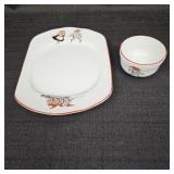 PP Norway Elf Plate/Platter & Small Bowl