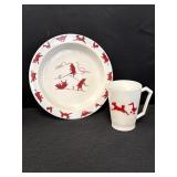 Three Little Pigs Bowl Plate & Cup