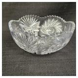 Crystal 8in. Bowl w/ Starburst Pattern