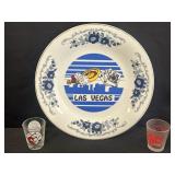 Las Vegas souvenir porcelain decorative plate &