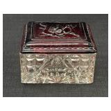 Ruby red trinket box