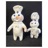 1995 Pillsbury Doughboy rubber doll & mini beanie
