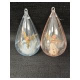 2 Jewelbrite Style Christmas Angel Diorama