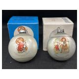 2 Schmid Bros Christmas Ornaments- 1975, 76
