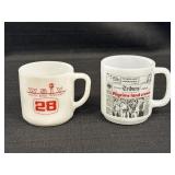 2 WSJV ABC 28 TV & South Bend Tribune Paper Mugs