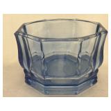 Indiana Glass blue octagon candy dish