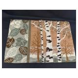 Wood Scene Cross Stitch Rug