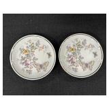 2- 4.25' Avon Butterfly Hand Decorated Porcelain