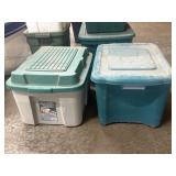 (2) Borneo & Strong Nï¿½ Tuff storage totes 20gallon