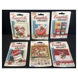 (6) Vtg. Arjon Campbell's Soup magnets collector