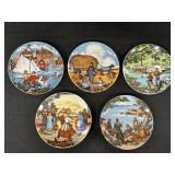 5- 4' Avon American Portraits Collector Plates